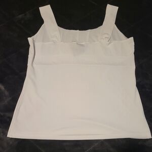 NWT Ann Taylor  XL White Square Neck Tank